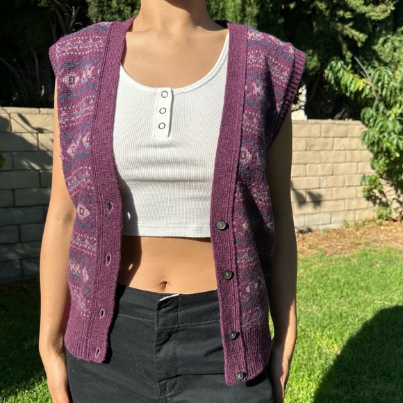 Vintage 70s Sweater Vest - Picture 3 of 6